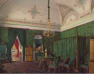 Hau Edward Petrovich Interiors of the Winter Palace. The Third Reserved Apartment. A Bedroom - Hermitage